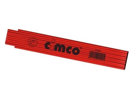 Cimco 210004, Tre, Metrisk, Sort, Hvit, mm/mm, 2 m