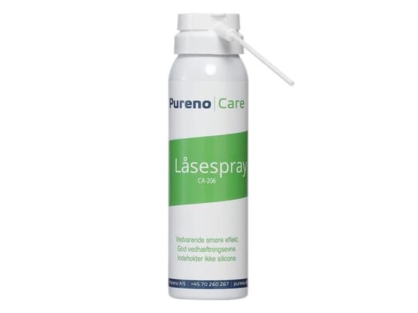 Locking spray 100 ml spray. Långvarig smörjverkan. Mycket god vidhäftning. Produkten innehåller grafit och inte silikon.