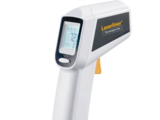 Laserliner ThermoSpot One, F, °C, -38 - 365 °C, Hvit, -36,4 - 689 °F, 2,5 °C, Rektangulær