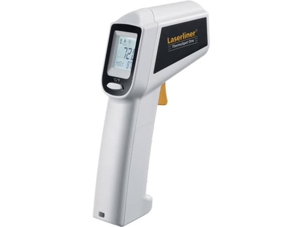 Laserliner ThermoSpot One, F, °C, -38 - 365 °C, Hvit, -36,4 - 689 °F, 2,5 °C, Rektangulær