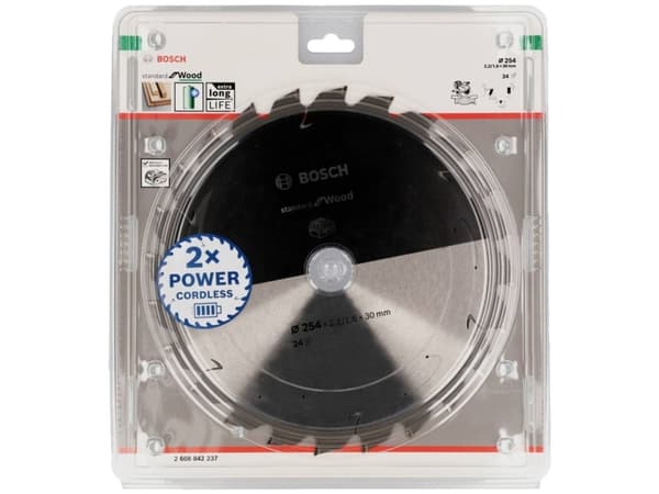 Bosch RUNDSAVKL 254X2,2X30MM 24T STD TRÆ CL