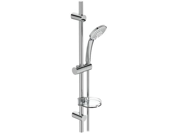 IDEAL STANDARD Børma Idealrain M3 suihkusetti, jossa on 720 mm suihkutanko, Ø100 mm käsisuihku, jossa on 3 suihkutoimintoa ja 1,75 metrin suihkuletku