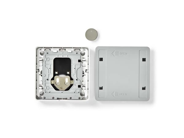 Nedis ZBWS40WT, Painikkeet, Valkoinen, Muovi, Vihreä, 2400 - 2483 MHz, Seinä