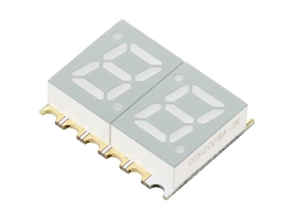 TRU COMPONENTS SMD LED Gulgrøn 6 mcd Tocifret display