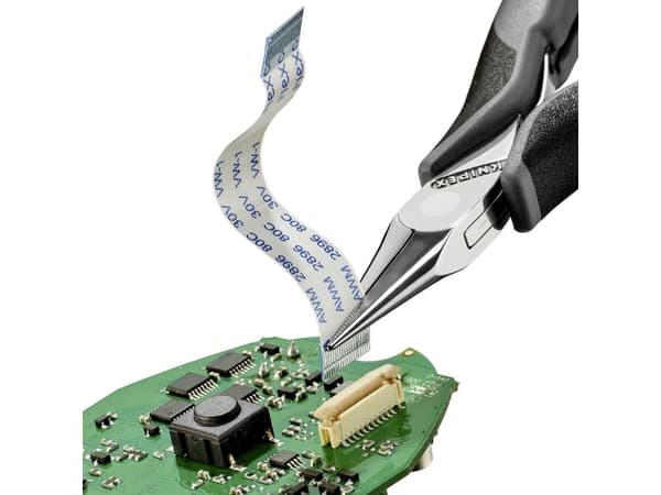 Knipex KP-3522115ESD, 1,1 cm, 2,25 cm, 7 mm, Kromvanadinstål, Plast, Svart, Grå