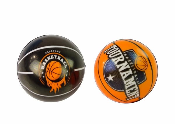 Soft ball Small black and orange for Baby 7 cm in diameter.