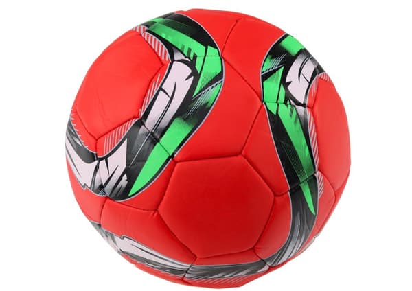 Red Large Football Ball 24 cm Size 5