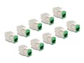 Miniatyrbild 2 av 5: Delock - Keystone modul - RJ-45 (hona) till LSA (hona) - STP - CAT 6a - grön (paket om 10)