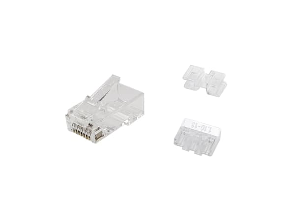 Equip 121146, RJ-45, Gjennomsiktig, Hankjønn, Rett, Cat6a, Gull