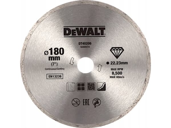 DeWALT DT40206-QZ, Leikkuukiekko, Kaikki merkit, Sininen, 376 g, 350 mm, 450.1 mm
