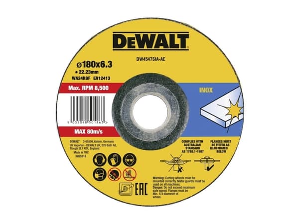 DeWALT DW4547SIA-AE, Rostfritt stål, 18 cm, 2,22 cm, 6,3 mm, DeWALT