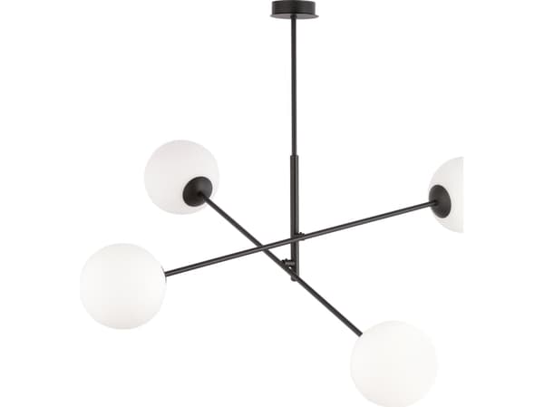 Orno LAINA hengelampe, effekt maks 4x40W, E14, sort og hvit