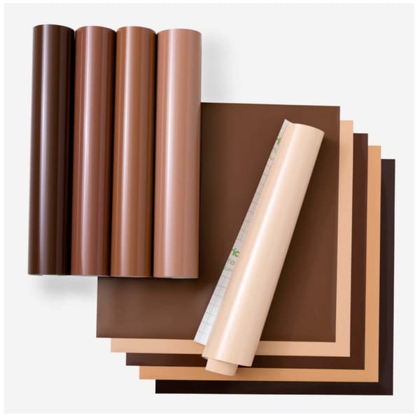 Cricut Premium Vinyl Permanent 10-Pack Folieset Beige