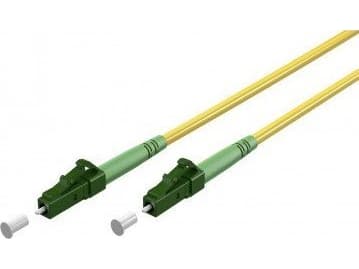 Goobay 59629 Fiberoptisk kabel 2 m LC/APC FTTH OS2 Gul (59629)