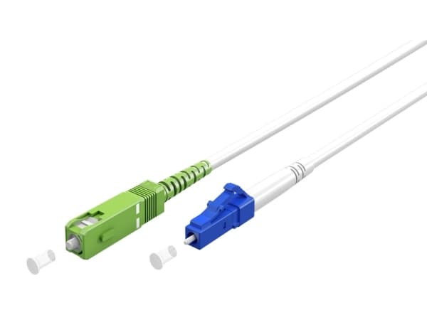Goobay 59609 Valokaapeli 2 m SC/APC LC/UPC FTTH OS2 Valkoinen (59609)
