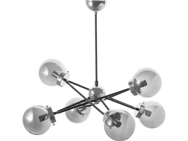 Lampe wisząca Orno GALAKSI 6P, lampa wisząca, E14 maks. 6x40W, krom