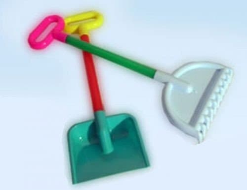 Shovel + rake wooden handle 54453