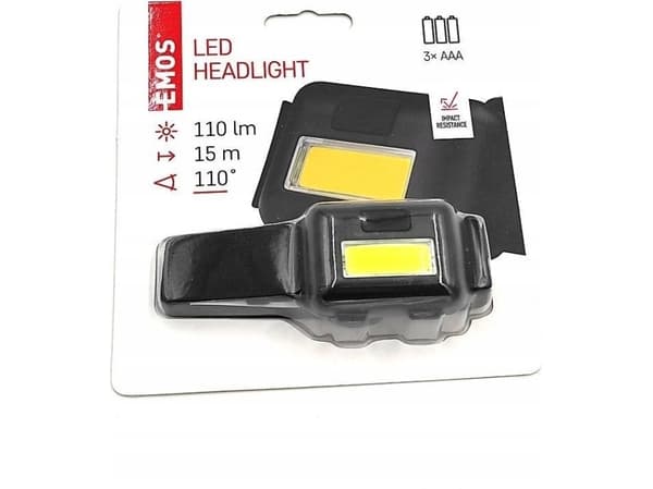 Latarka czołowa Emos LATARKA CZOŁOWA 1W COB LATARKA CZOŁOWA 1W COB