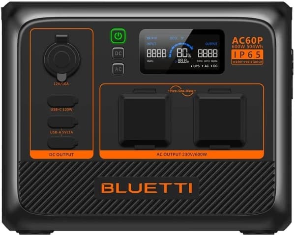 BLUETTI PowerOak AC60P - Portable Power Station musta