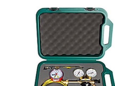 Refco PRV-2200 - Typpitestipakkaus, jossa on kierre typpipullolle DIN 477 nro 10