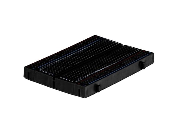 Joy-it RB-Breadboard3-B Breadboard Självhäftande Svart Totalt antal stolpar 400 (L x B x H) 84 x 54 x 10 mm 1 st