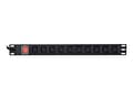 Pikkukuva 1 / 5: EnerGenie EG-PDU-10C132C19 - Tehonjakoyksikkö (räkkiversio) - 16A - AC 250 V - 3500 Watt - tulo: IEC 60320 C19 - lähtöliittimet: 10 (teho IEC 60320 C