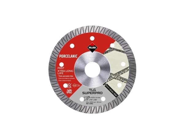 Timanttinen leikkuukiekko Rubi TLG 125 EXT SUPERPRO; 125 mm