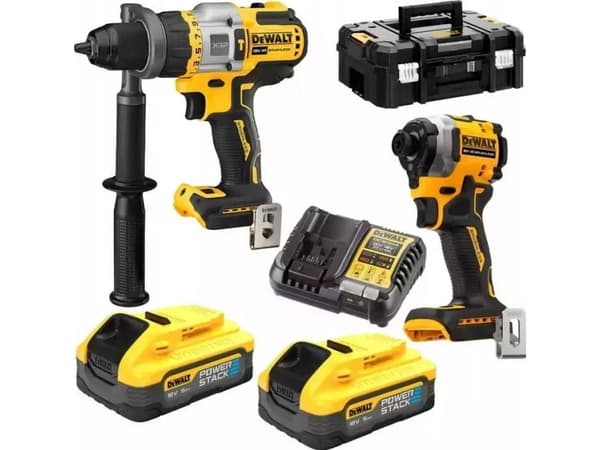 DEWALT Rinkinys COMBO 18V DCK2052H2T (DCD999+DCF850) 2x5,0Ah POWERSTACK TSTAK