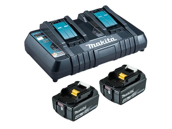 Makita 199481-4, Batteri- og ladersett, 4 Ah, 18 V, Makita, 2 stykker