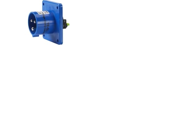 Paneelin pistorasia CEE 3P 16A 230V H6 75x75 L