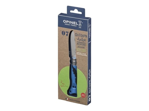 Opinel Multifunction Outdoor Junior Adventure N°07 - Sammenleggbar kniv - 8 cm - blå