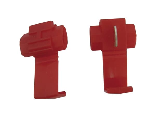 TRU COMPONENTS Lynklemmeforbindelsesstykker fleksibel: 0.5-0.75 mm² stift: 0.5-0.75 mm² Poltal: 2 Rød 5 stk