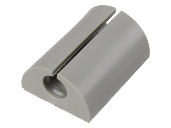 TRU COMPONENTS 1226945 Kaapelipidike Kulma-asennus Harmaa 1 kpl