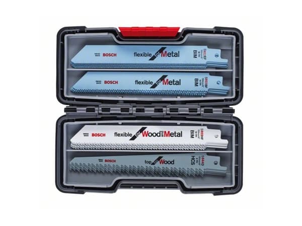 Bosch flexible for Wood and Metal - Sagbladsett - for tre med spiker, stålrør, profiles - 20 deler - lengde: 150 mm