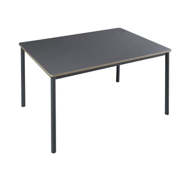 Matbord Lindesberg 120x70x75 cm fyrkantig grå [en.casa]
