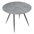 Miniatyrbild 5 av 8: Matbord Fitjar Ø100x75 cm betongimitation rund [en.casa]