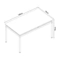 Miniatyrbild 3 av 8: Matbord Hemnes 120x70x75 cm ekfärg [en.casa]