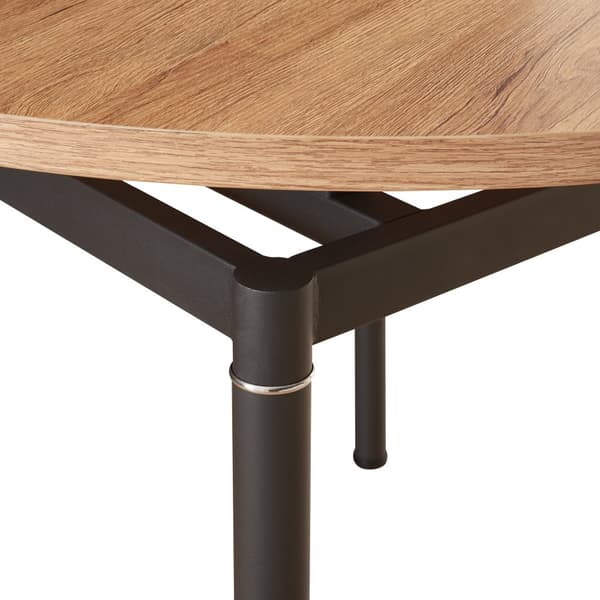 Matbord Hemnes Ø100x75 cm ekfärg [en.casa]