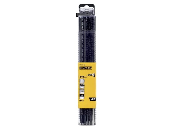 DeWALT DT2493-QZ, Tigersågblad, Plast, Mjuka träslag, Trä, Stål med hög kolhalt (HCS), Svart, 4/5, 4 mm
