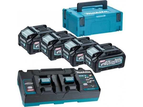 Makita elverktygssats XGT 40V 4*4,0AH + DC40RB + MAKPAC3 (1 KPL)