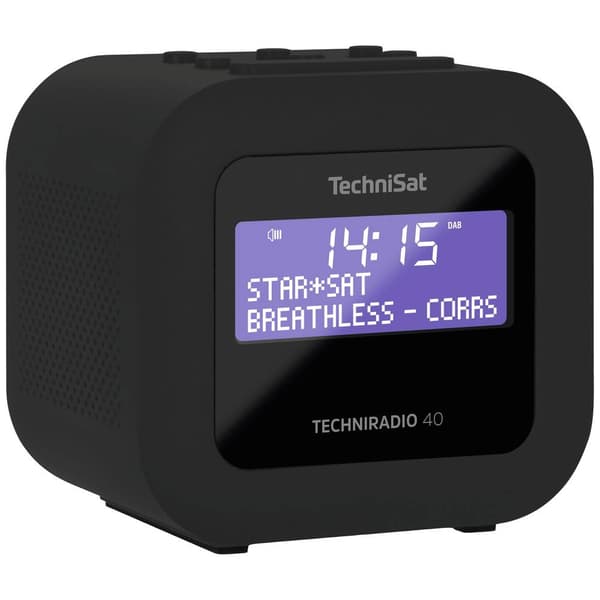 Fickradio TechniSat TECHNIRADIO 40 DAB+, FM Väckningsfunktion, inkl. högtalarlåda Svart