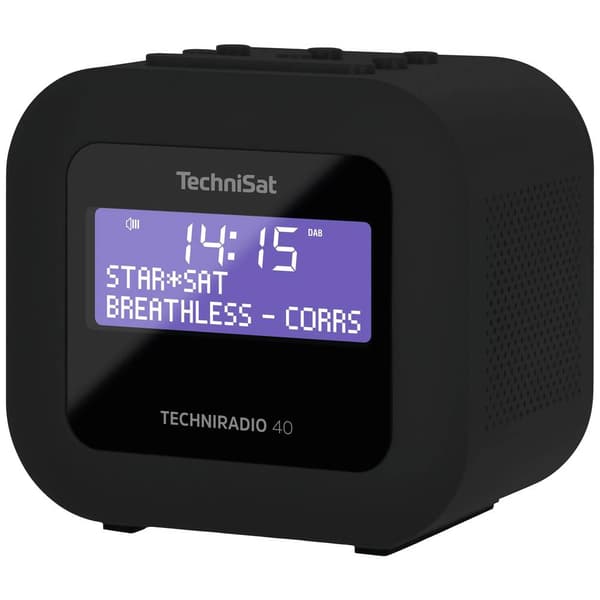 Fickradio TechniSat TECHNIRADIO 40 DAB+, FM Väckningsfunktion, inkl. högtalarlåda Svart