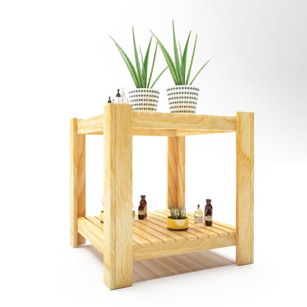 Soffbord Malax 54x54x45 cm furu [en.casa]