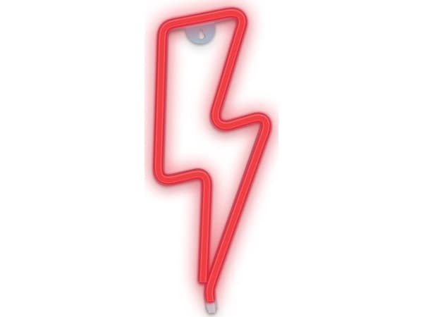 Neon LED-lampe Lynrød Bat + USB FLNE06 Forever Light