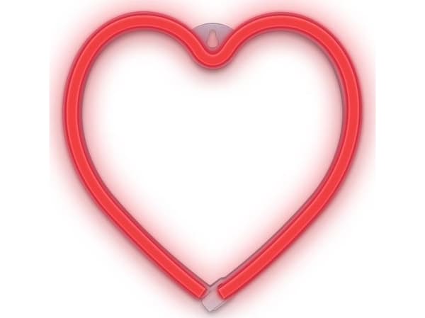 Forever Light Neon LED Light HEART red Bat + USB FLNEO7 Light decoration figure
