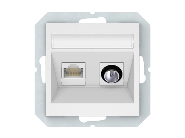 Vilma Tv+Comp Socket Grey Tvl/Klrj45-16E2-02Qr