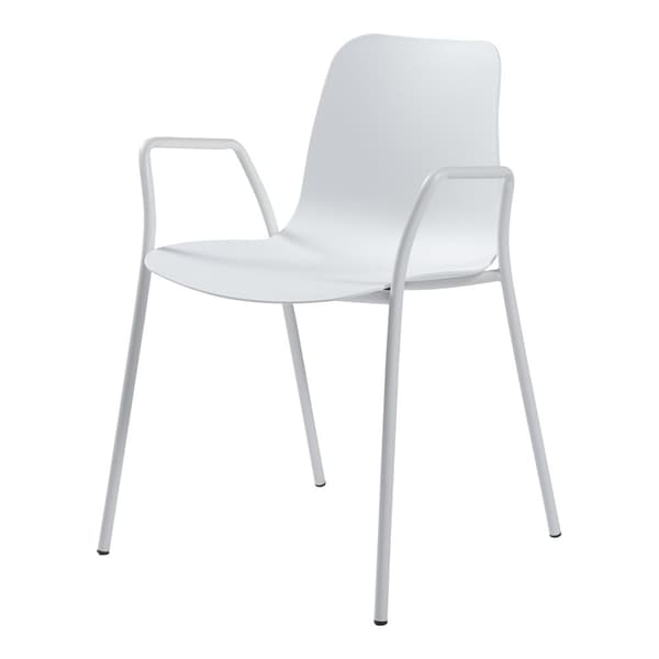 Stol Kankaanpää 80x57,5x52 cm vit [en.casa]