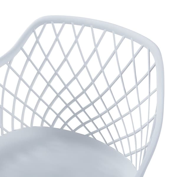 Stol Kangasniemi set om 2 vit 82x56x52 cm [en.casa]