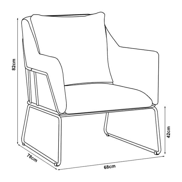 Karmstol Juupajoki 82x68x78 cm grå [en.casa]