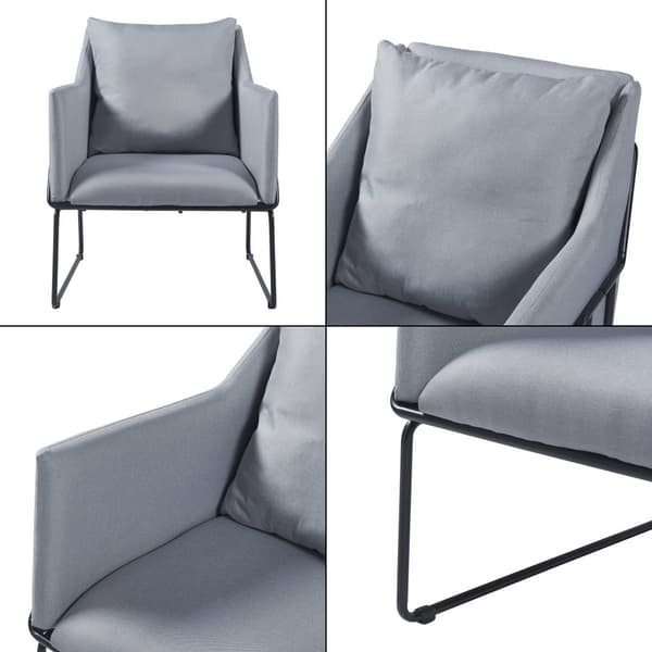 Karmstol Juupajoki 82x68x78 cm grå [en.casa]